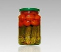 best quality assortment of tomatoes and baby cucumbers - product's photo